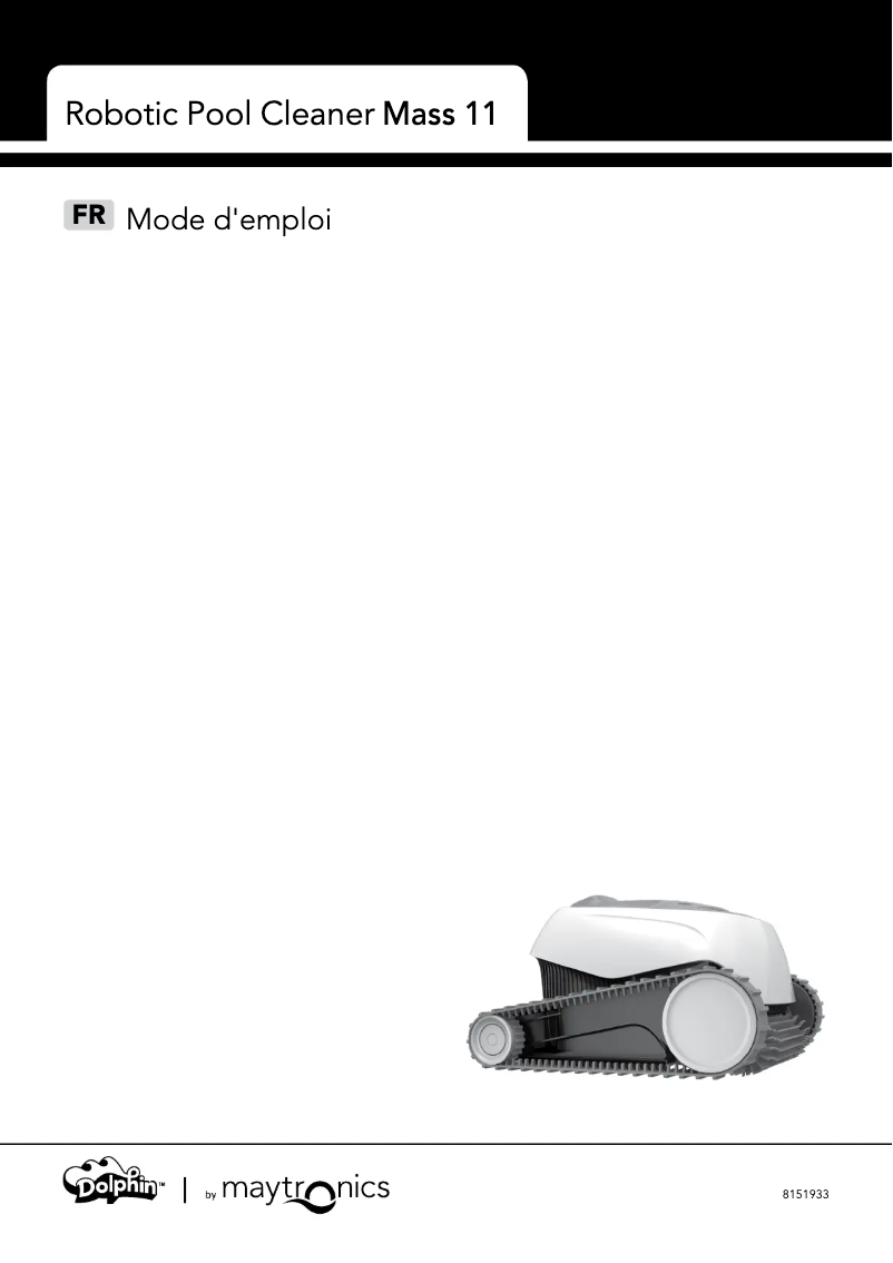 Page 1 of the manual User Manual Maytronics Dolphin Nautilus CC