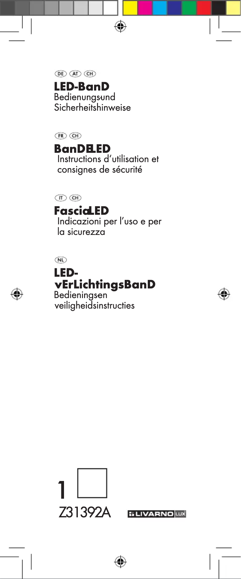 Page 1 de la notice Manuel utilisateur Livarno Lux IAN 85856