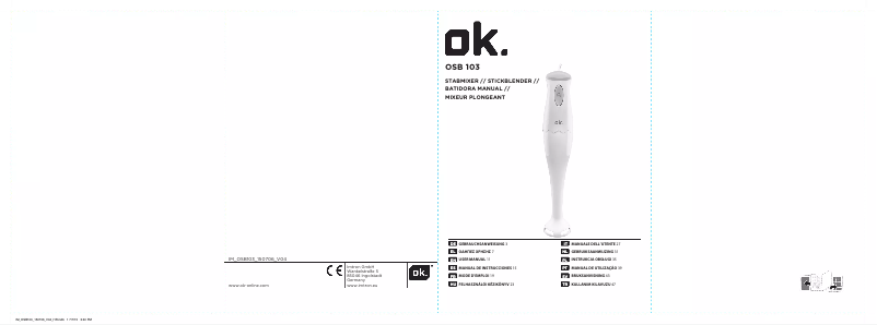 Image de la première page du manuel de l'appareil OSB 103 W