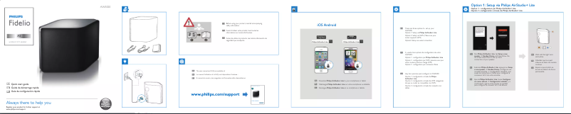 Page n°1 - Guide de démarrage rapide Philips Fidelio AW5000