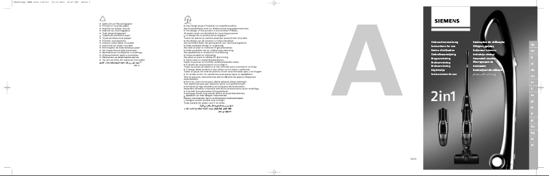 Page 1 de la notice Manuel utilisateur Siemens VBH14400