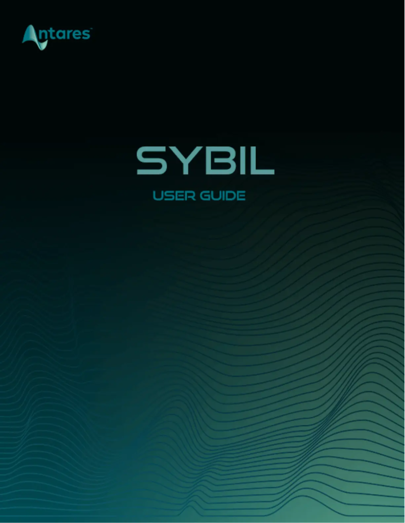 Page 1 de la notice Manuel utilisateur Antares Sybil