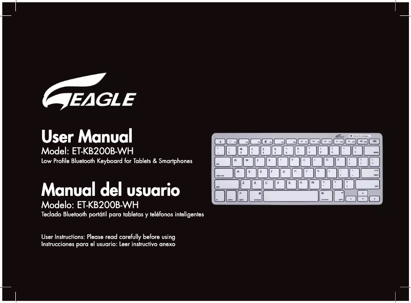 Page n°1 - Manuel utilisateur Eagle ET-KB200B-WH