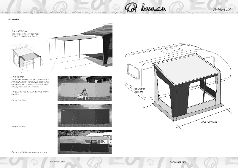 Página 1 del manual Manual de usuario Inaca Venecia 350