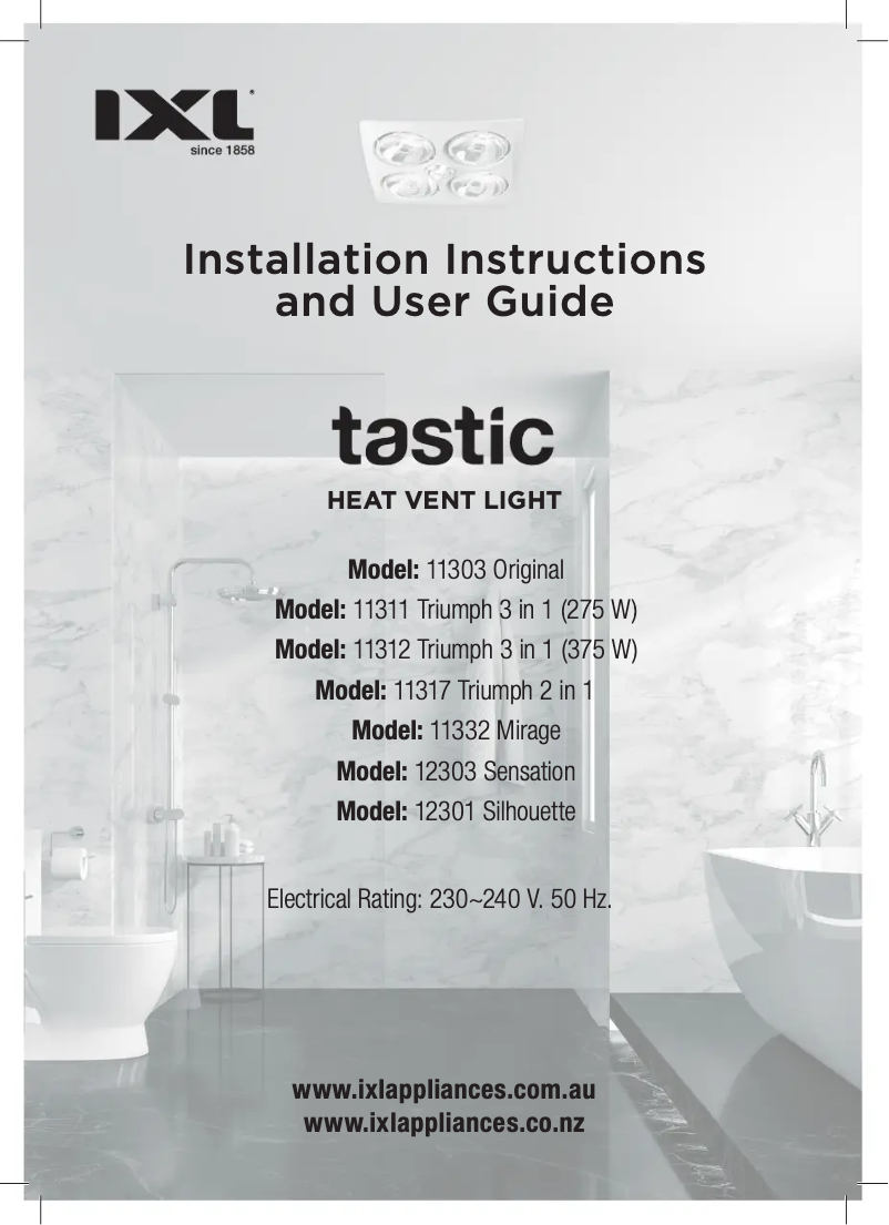 Page 1 de la notice Manuel utilisateur IXL Tastic Triumph 11311