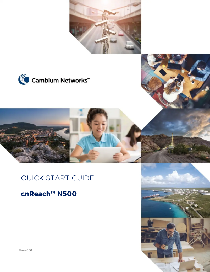 Page n°1 - Manuel utilisateur Cambium Networks cnReach N500