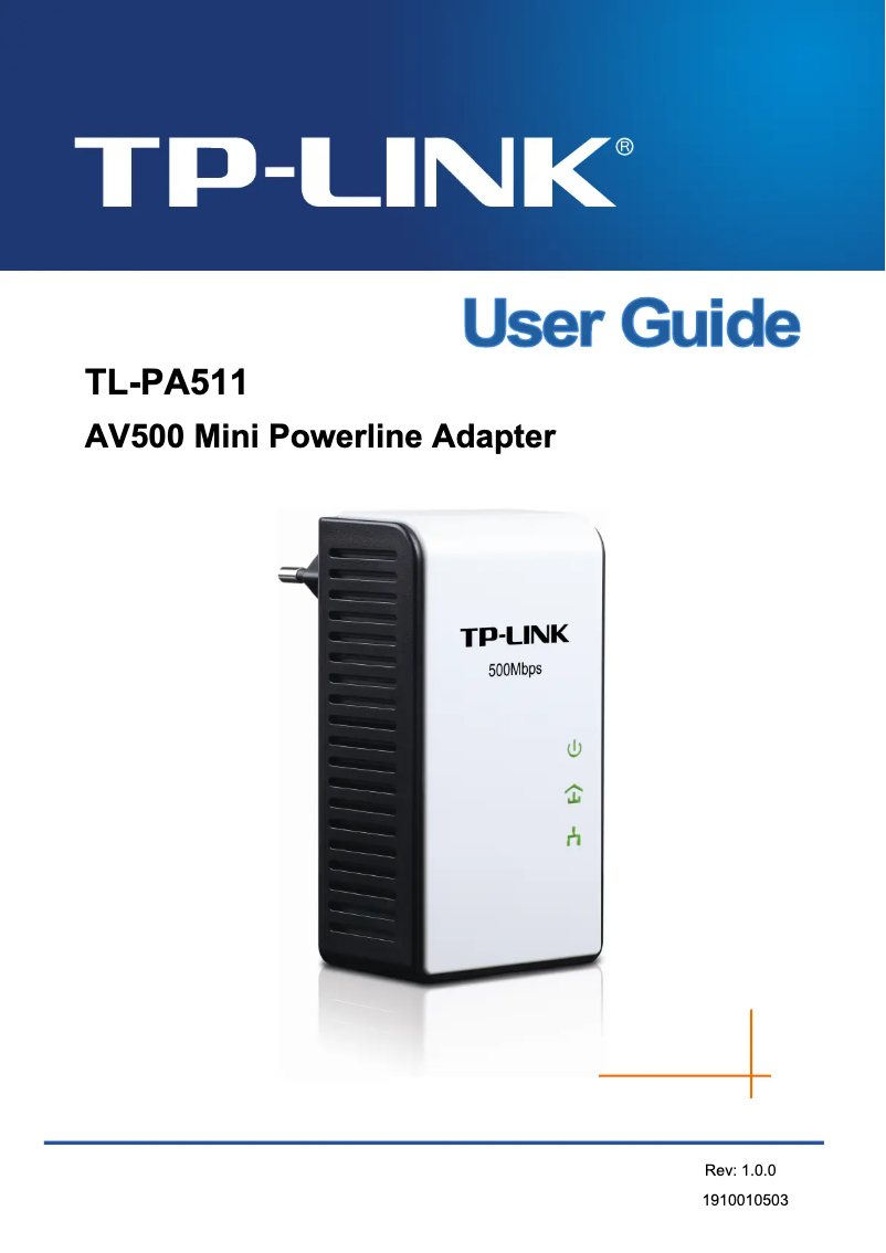 Page n°1 - Manuel utilisateur TP-Link TL-PA511
