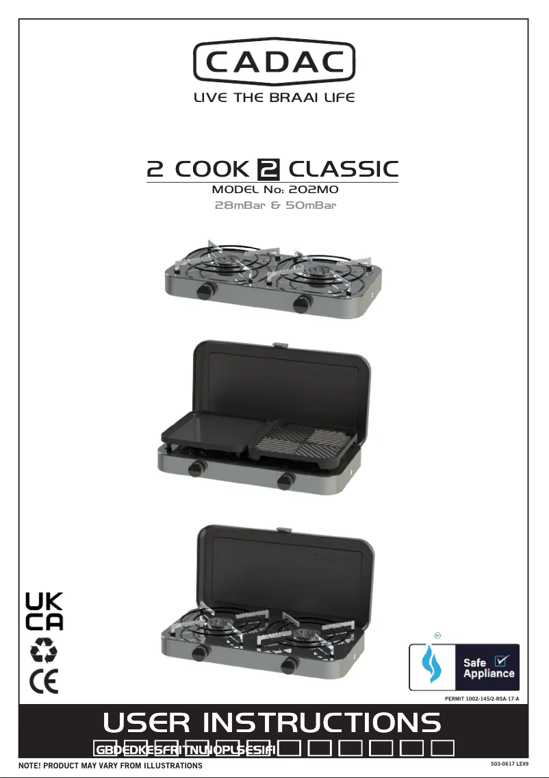 Image de la première page du manuel de l'appareil 2-cook Classic