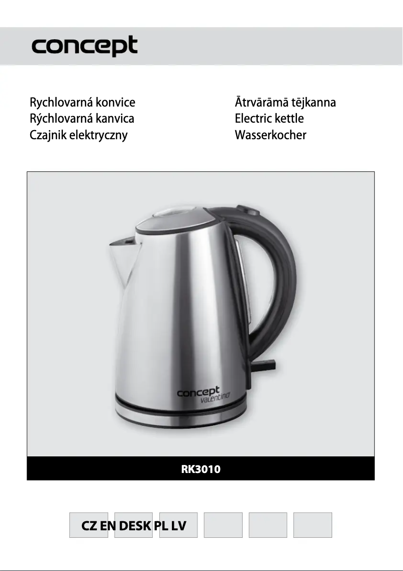 Image de la première page du manuel de l'appareil RK-3010re