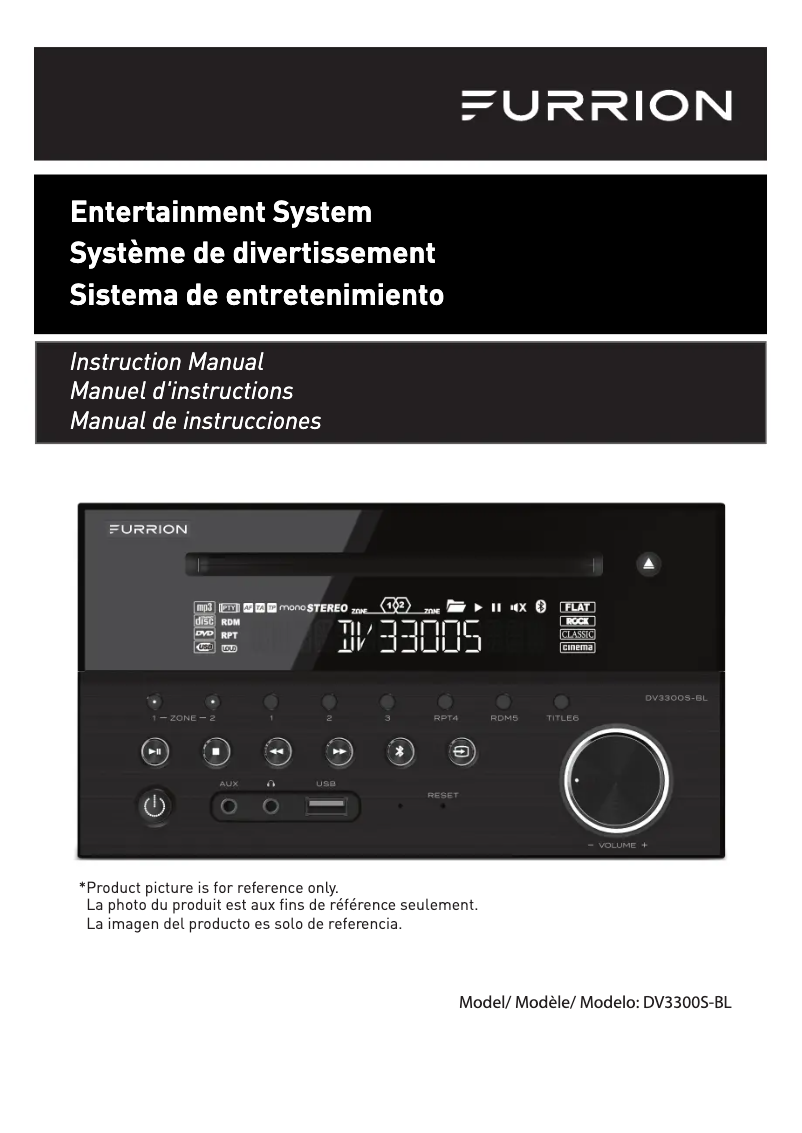 Page 1 de la notice Manuel utilisateur Furrion DV3300S-BL