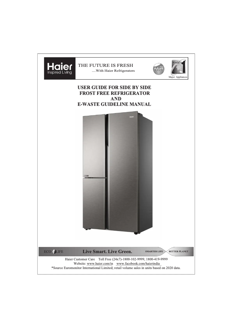 Página 1 del manual Manual de usuario Haier HRT-628PMGU1