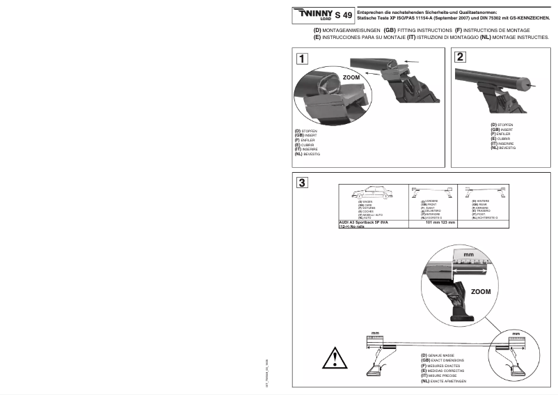 Page n°1 - Manuel utilisateur Twinny Load S 49