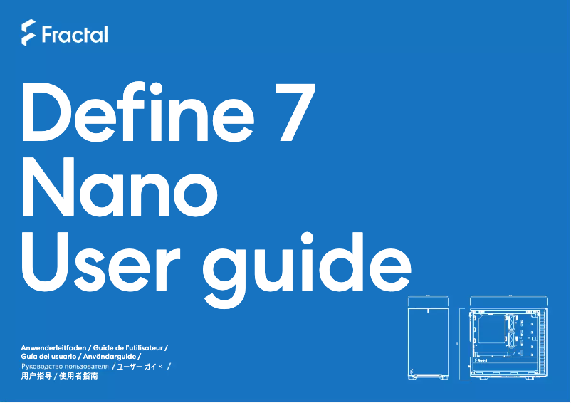 Image de la première page du manuel de l'appareil Define 7 Nano