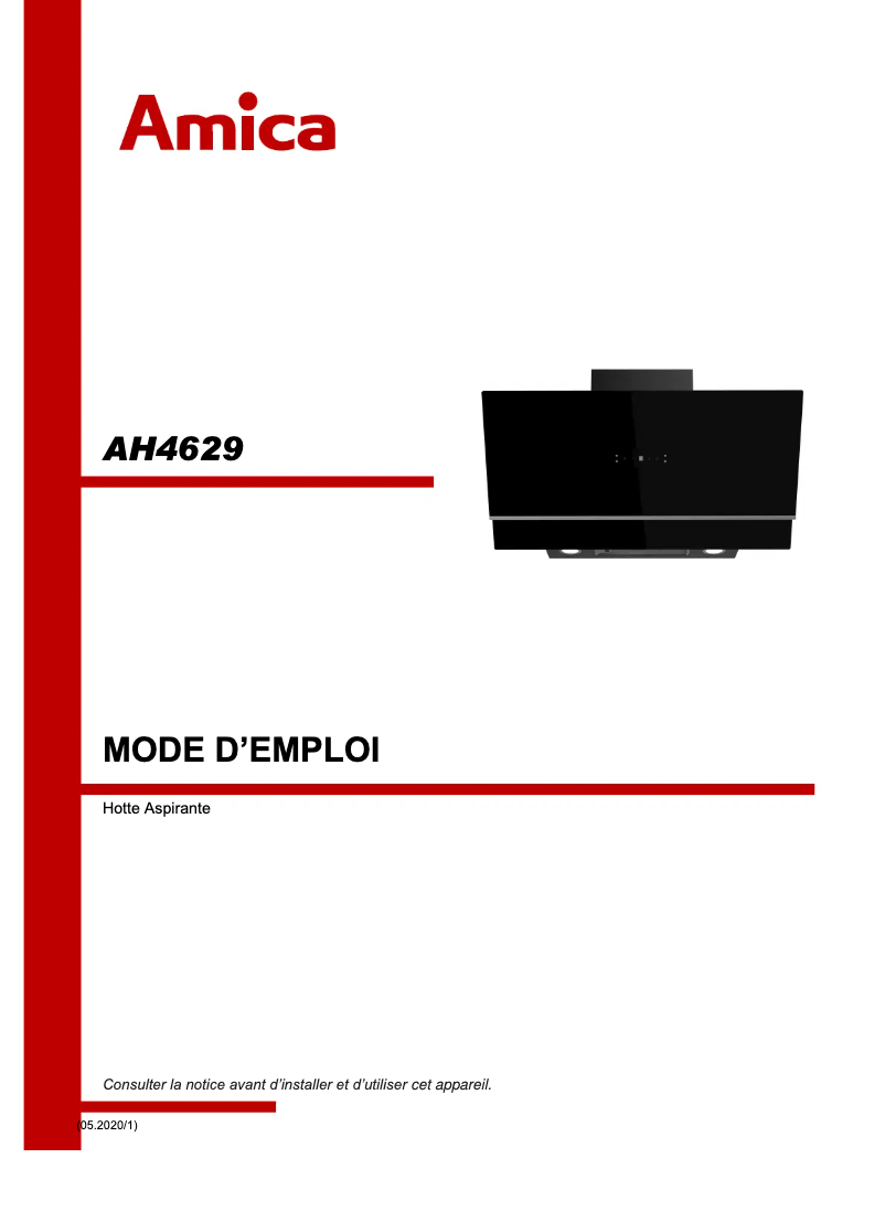 Image de la première page du manuel de l'appareil AH4629