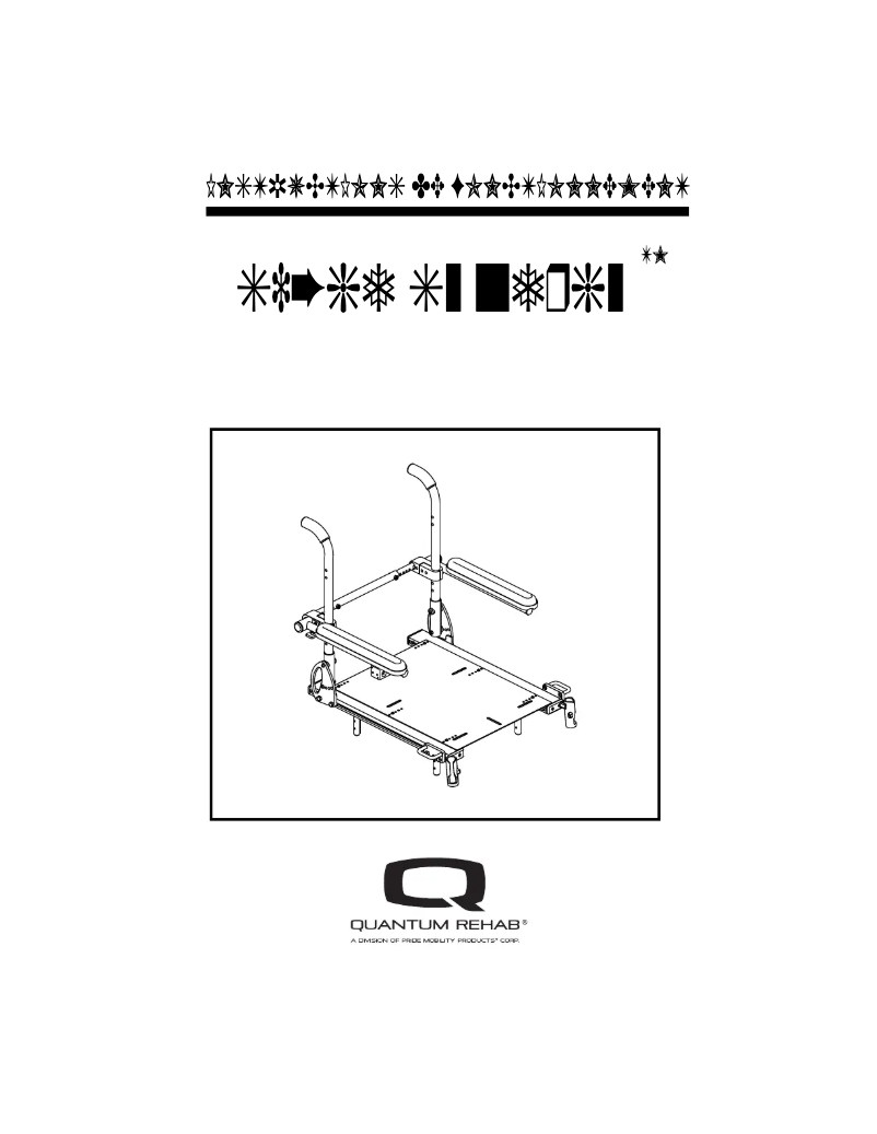 Page 1 de la notice Manuel utilisateur Quantum Synergy Seating System