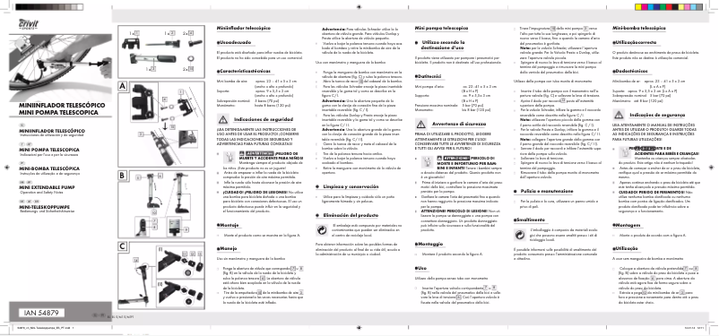 Image de la première page du manuel de l'appareil IAN 54879