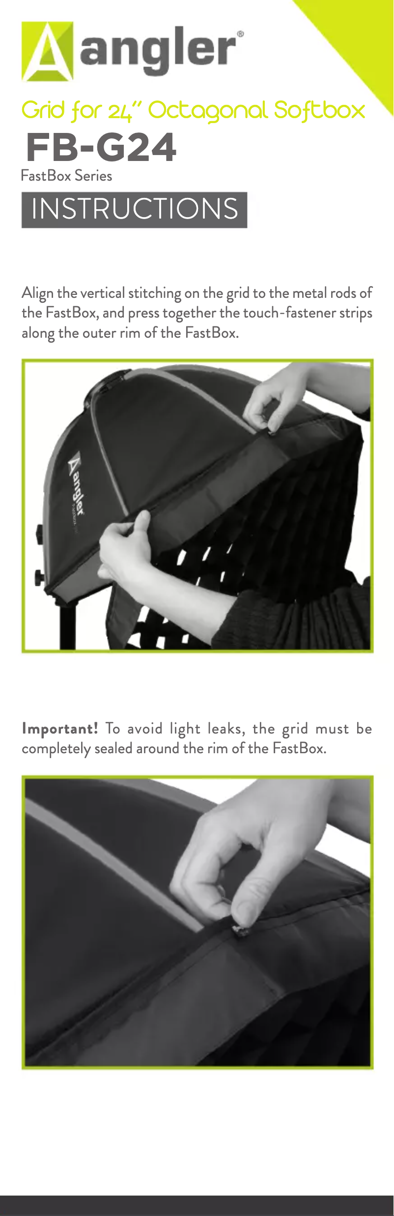 Page n°1 - Manuel utilisateur Angler FB-G24