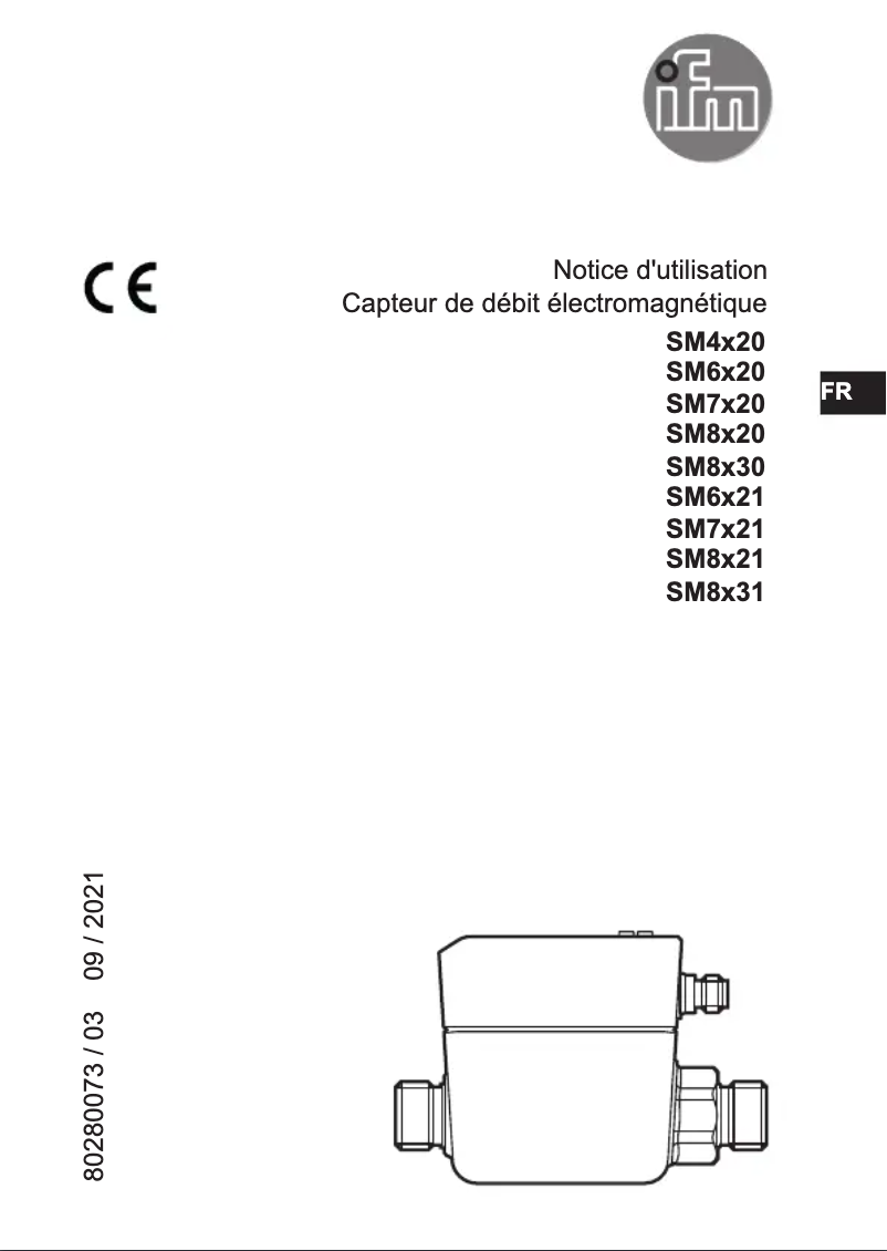 Page 1 de la notice Manuel utilisateur IFM SM6020