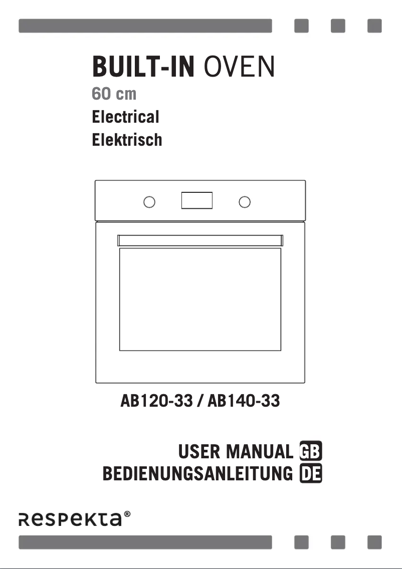 Page n°1 - Manuel utilisateur Respekta AB120-33