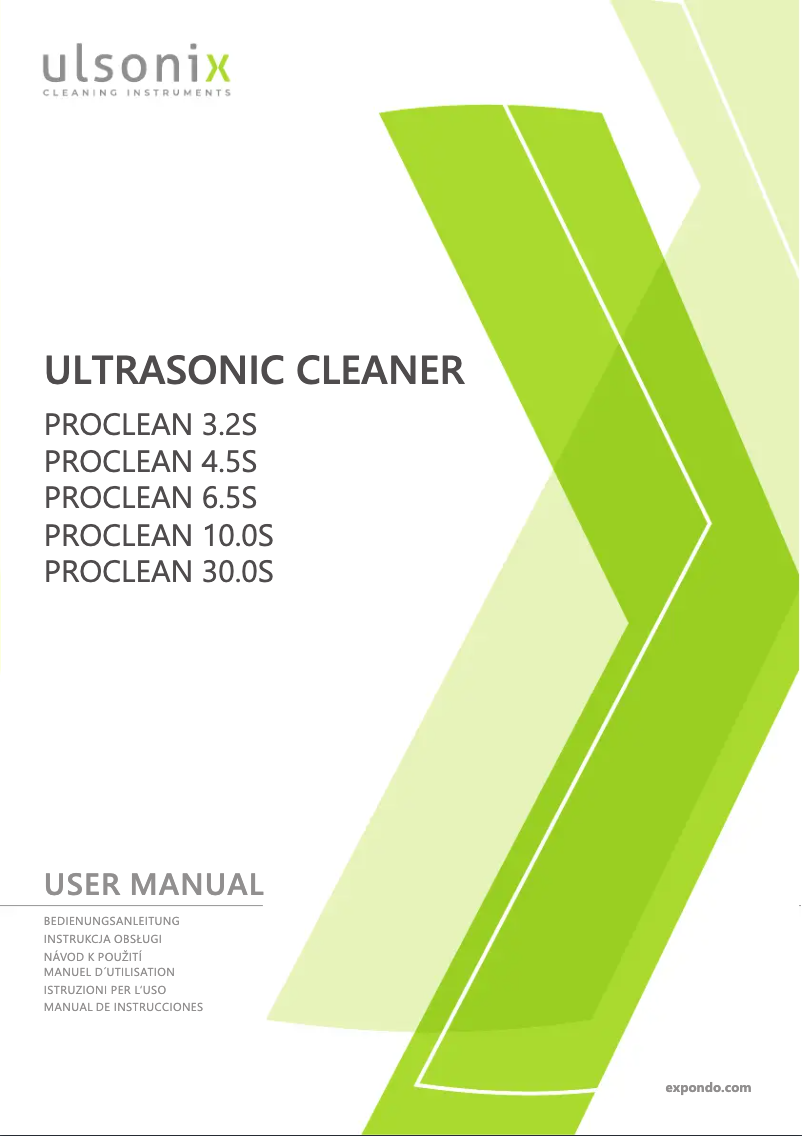 Image de la première page du manuel de l'appareil PROCLEAN 3.2S