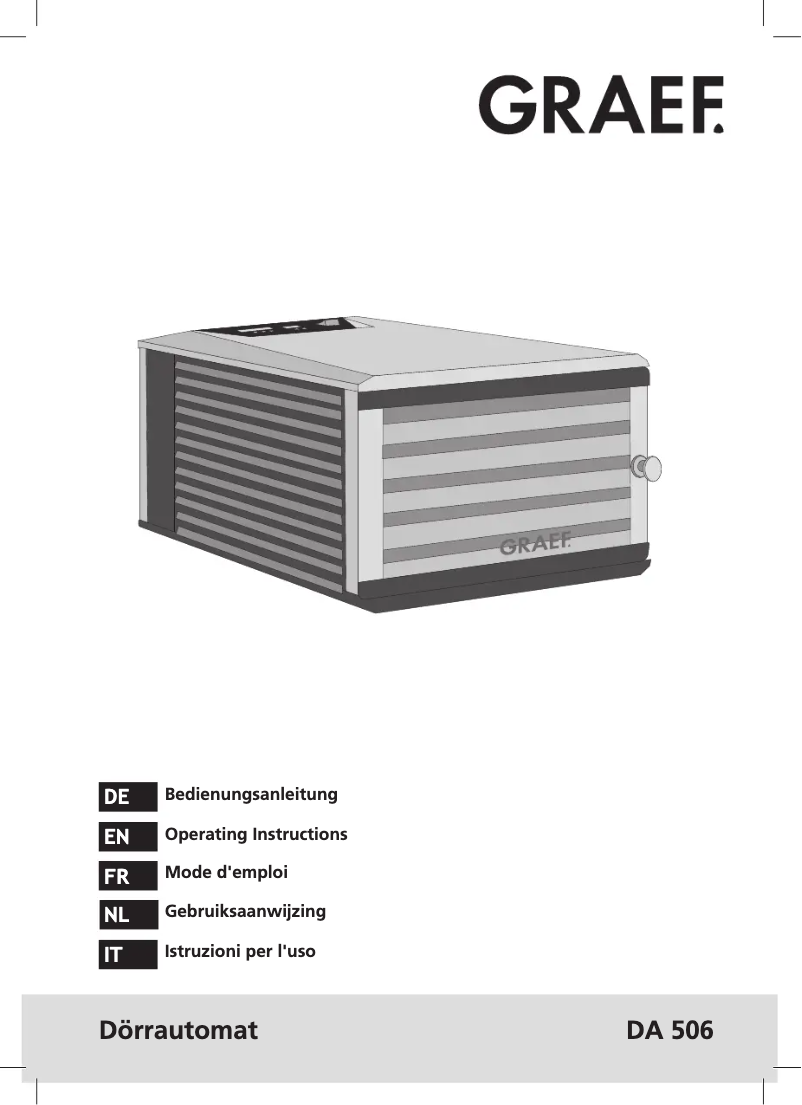 Image de la première page du manuel de l'appareil DA 506