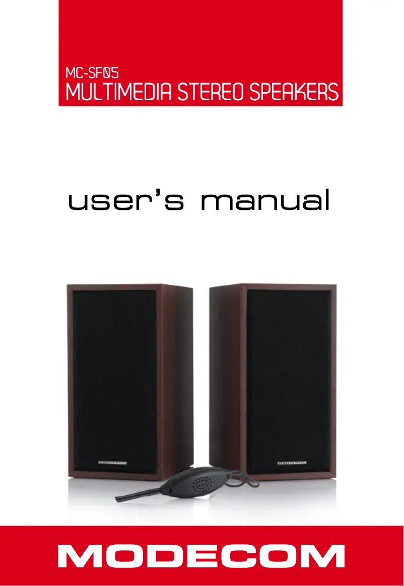 Page 1 de la notice Manuel utilisateur ModeCom MC-SF05