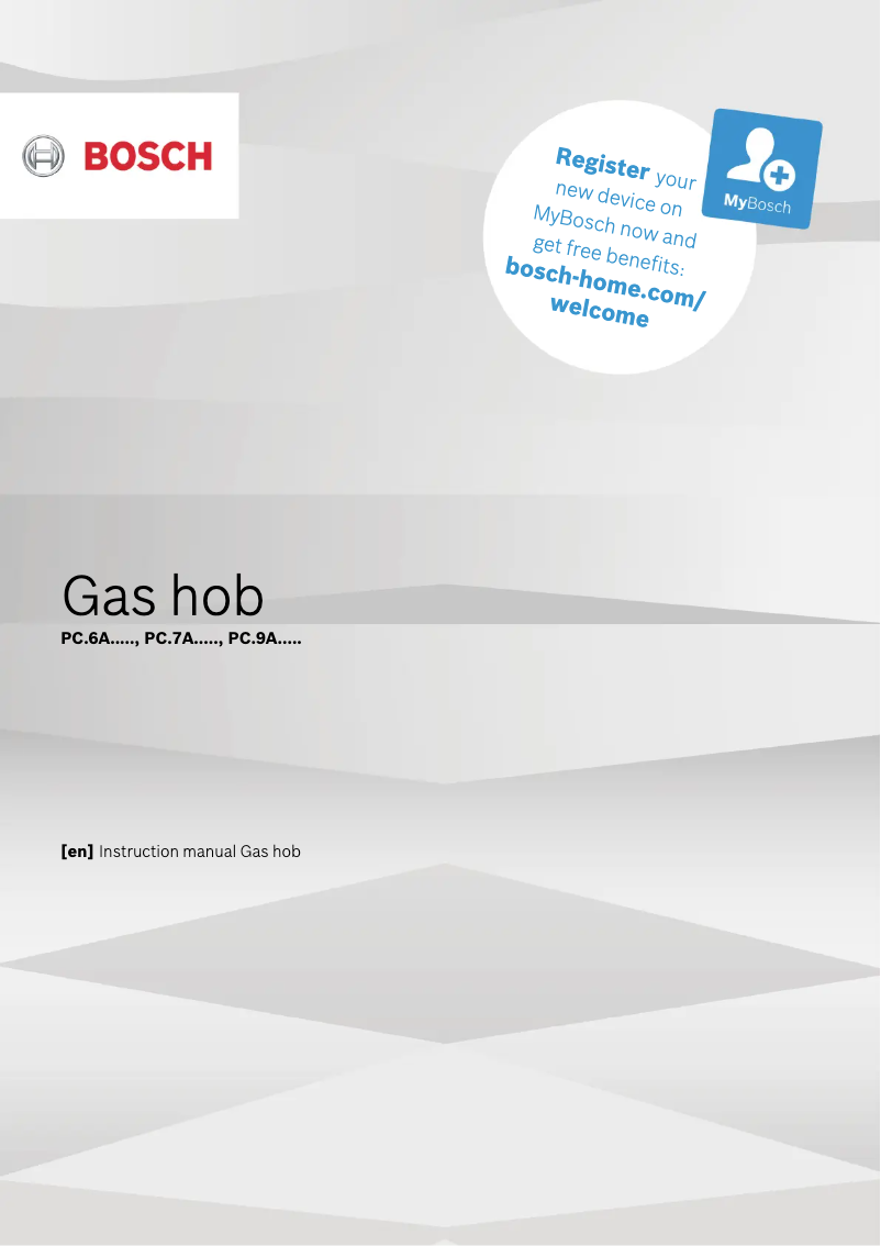 First page image of the manual for PCR9A5B90Z