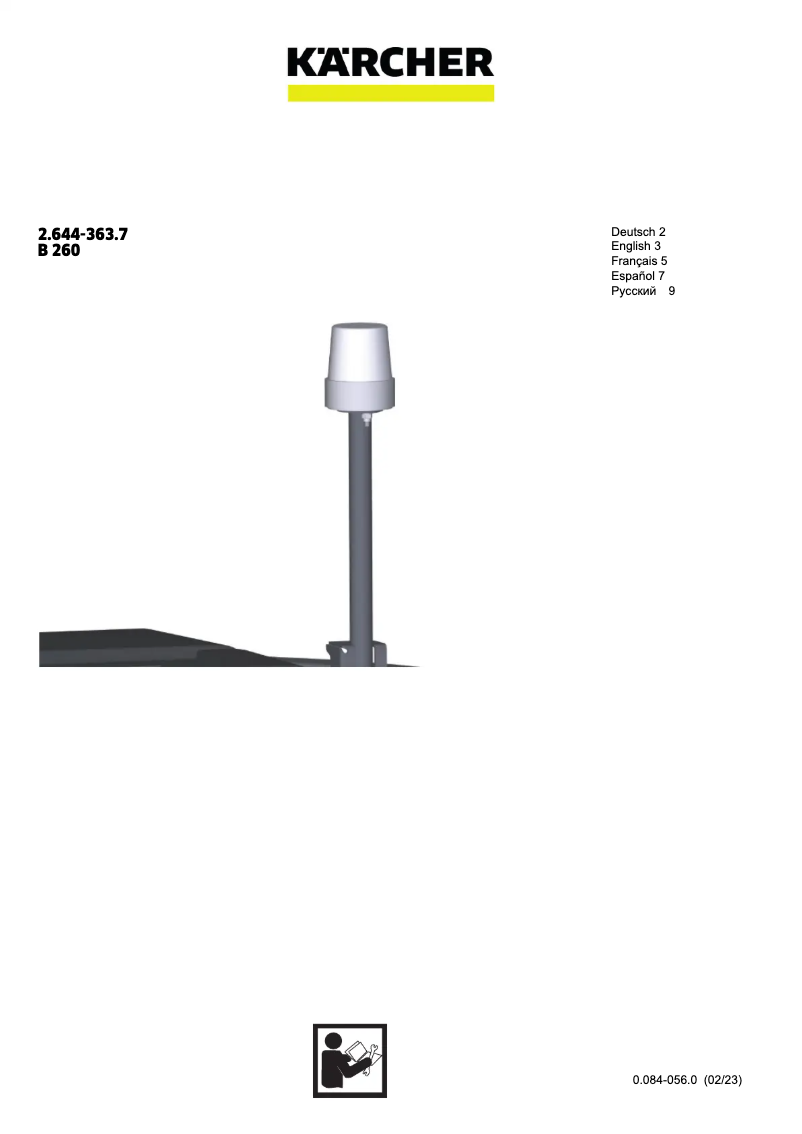 Image de la première page du manuel de l'appareil B 260