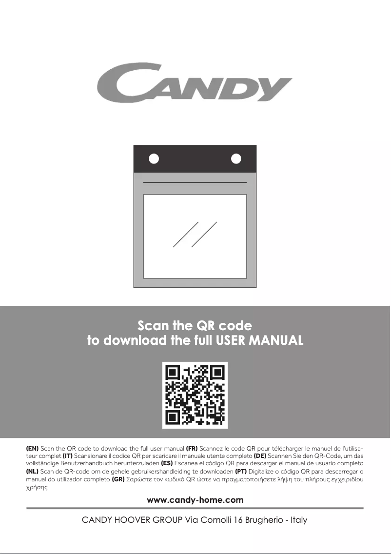 Page n°1 - Manuel utilisateur Candy FCM896XRLE0