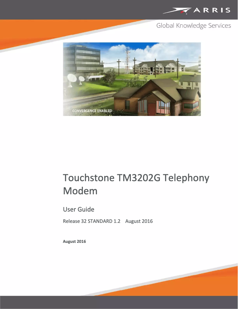 Image de la première page du manuel de l'appareil Touchstone TM3202