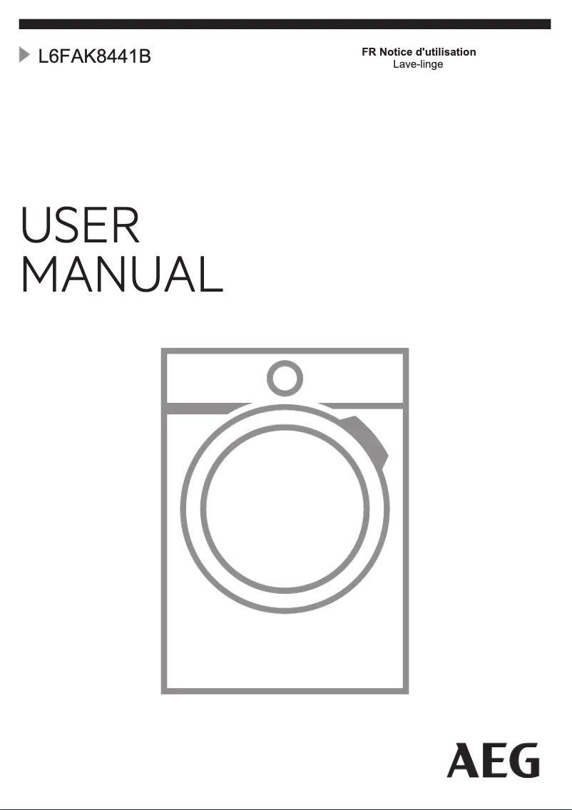 Page 1 de la notice Manuel utilisateur AEG L6FAK8441B