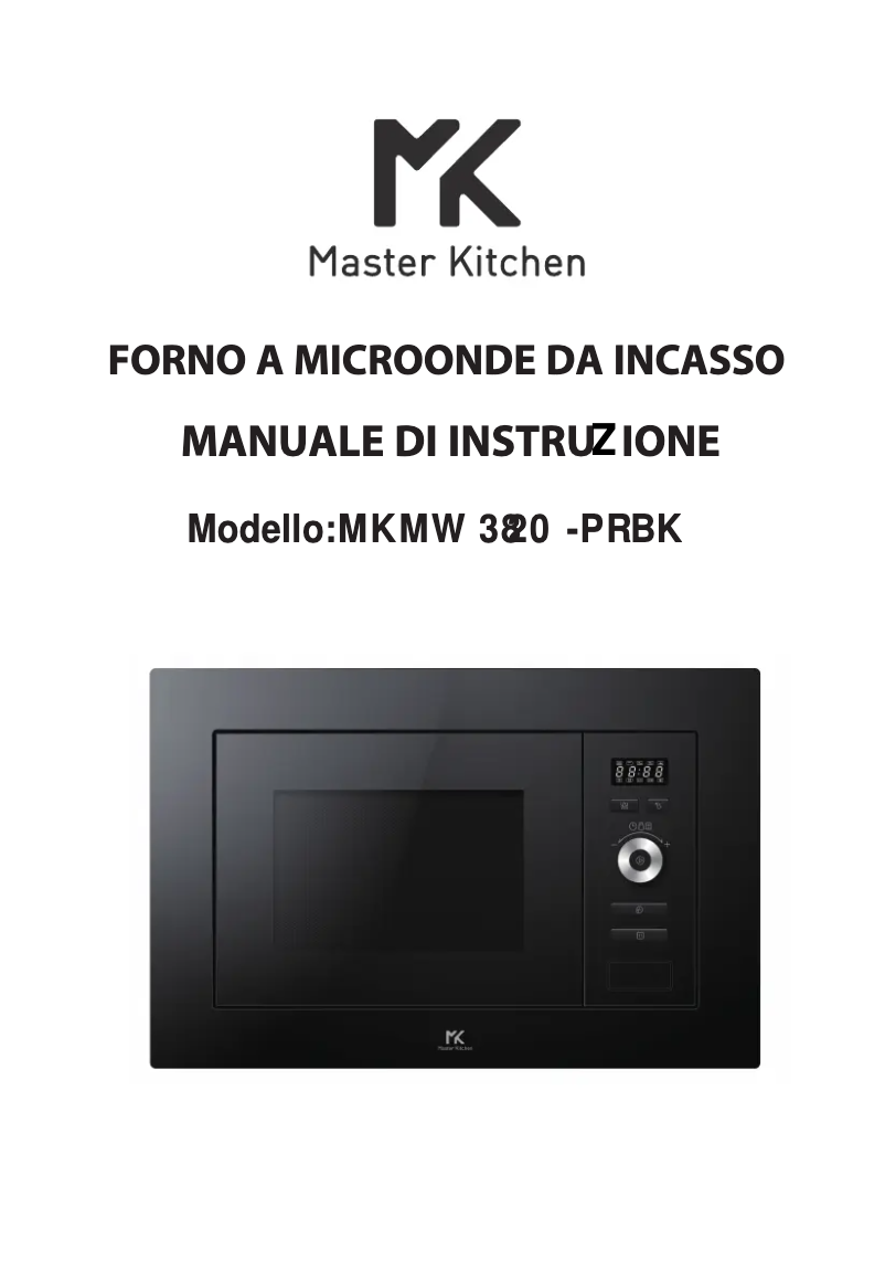 Page n°1 - Manuel utilisateur Master Kitchen MKMW 3820-PR BK
