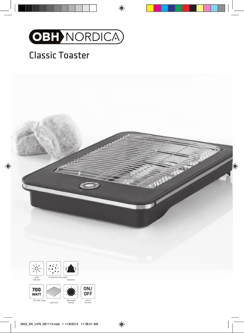 Página 1 del manual Manual de usuario OBH Nordica Classic 2632