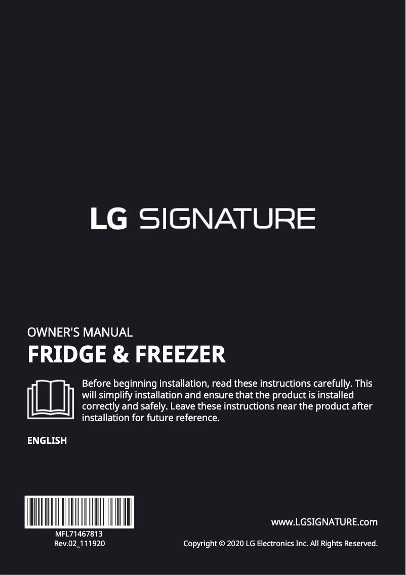 Page 1 de la notice Manuel utilisateur LG LSR200B