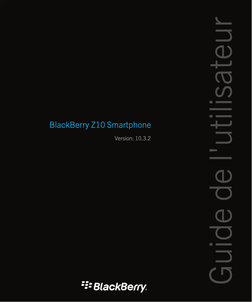 Page 1 de la notice Manuel utilisateur BlackBerry Z10