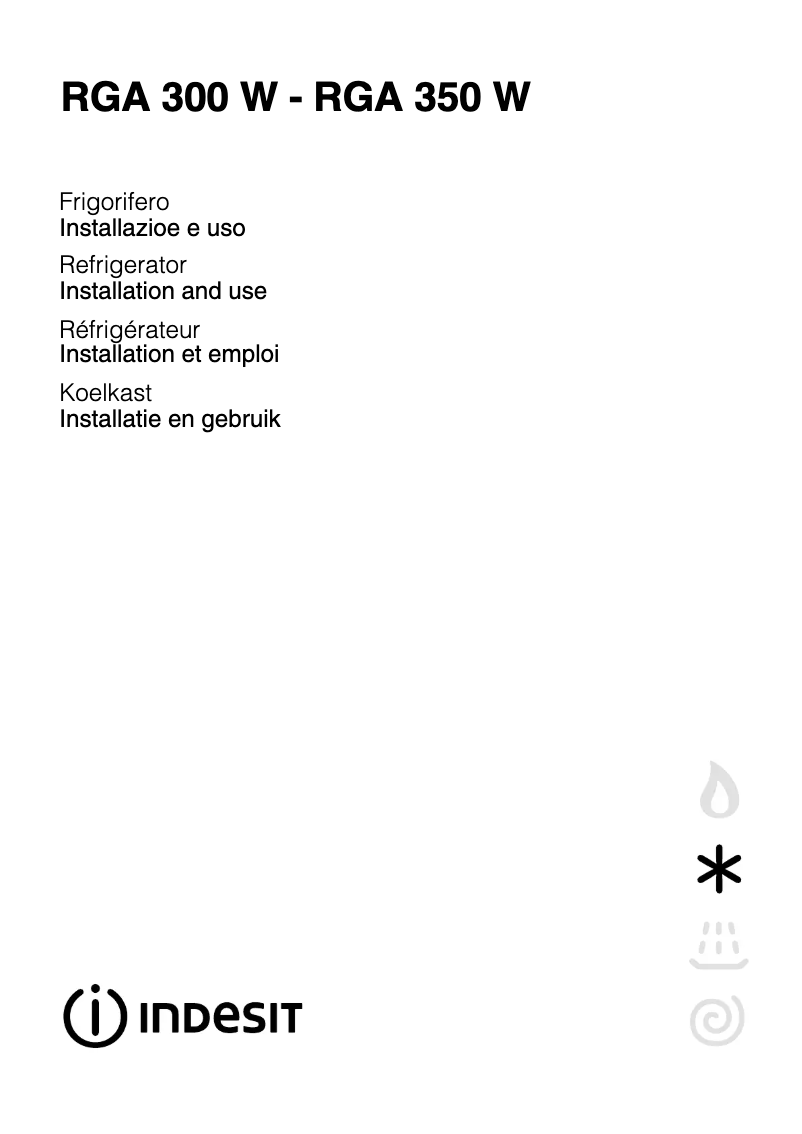 Image de la première page du manuel de l'appareil RGA 350 W