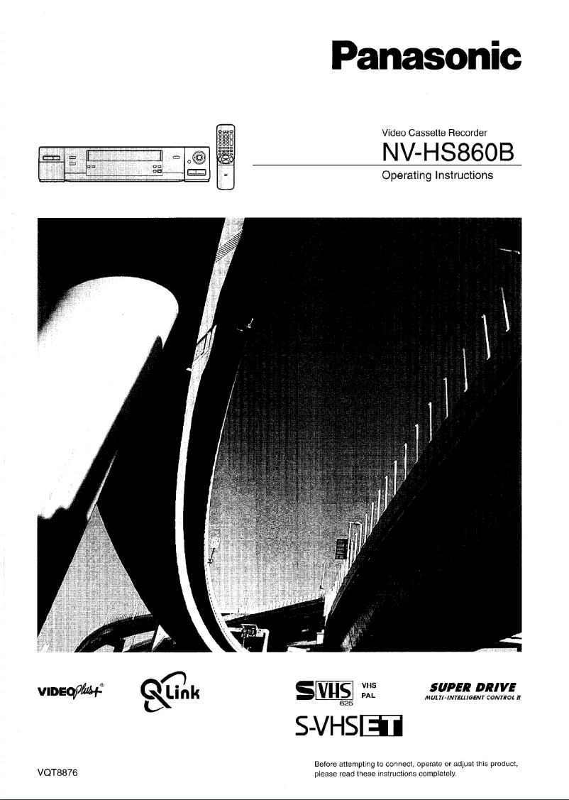 Page 1 de la notice Manuel utilisateur Panasonic NV-HS860EGS