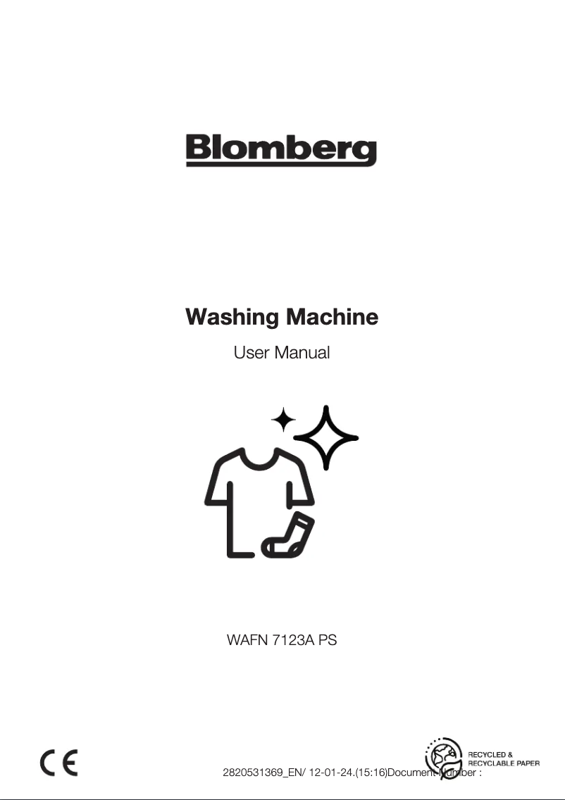 Page 1 de la notice Manuel utilisateur Beko WAFN 7123A PS