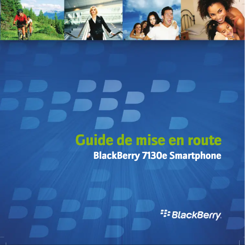Page 1 de la notice Manuel utilisateur BlackBerry 7130e