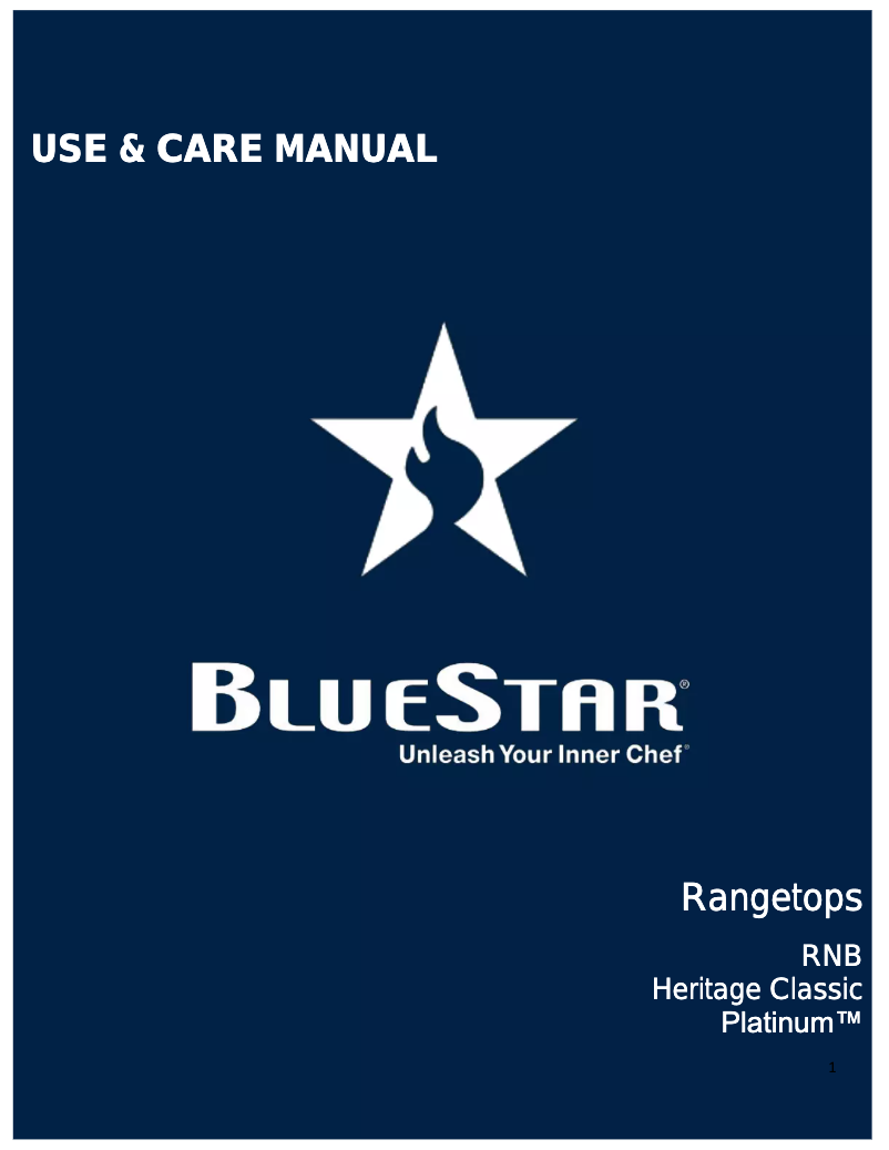 Página 1 del manual Manual de usuario BlueStar BSPRT488BLP