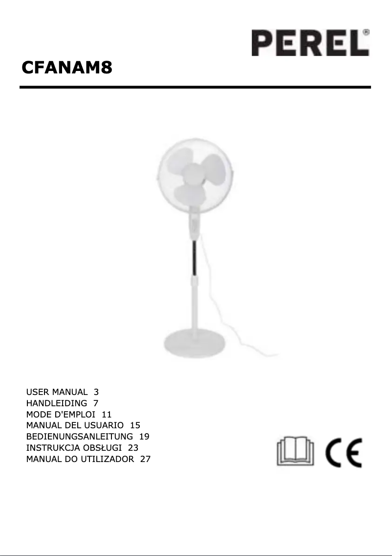 Page 1 de la notice Manuel utilisateur Velleman CFANAM8