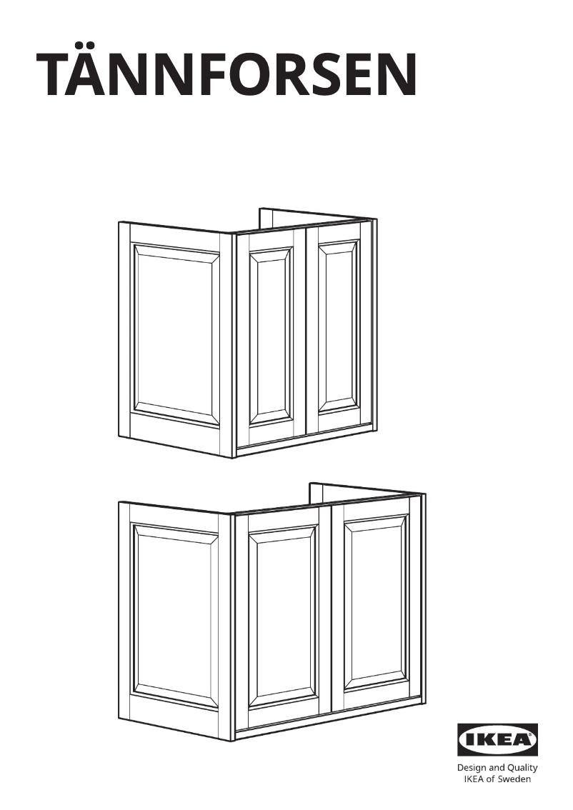 Imagen de la primera página del manual del dispositivo TÄNNFORSEN 205.351.24