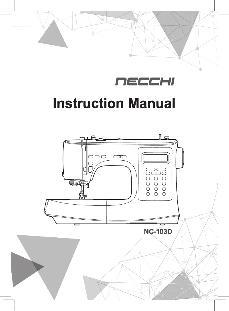 Page n°1 - Manuel utilisateur Necchi NC-103D