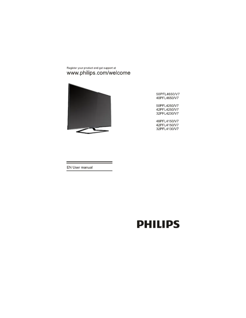 Page 1 de la notice Manuel utilisateur Philips 40PFL4650