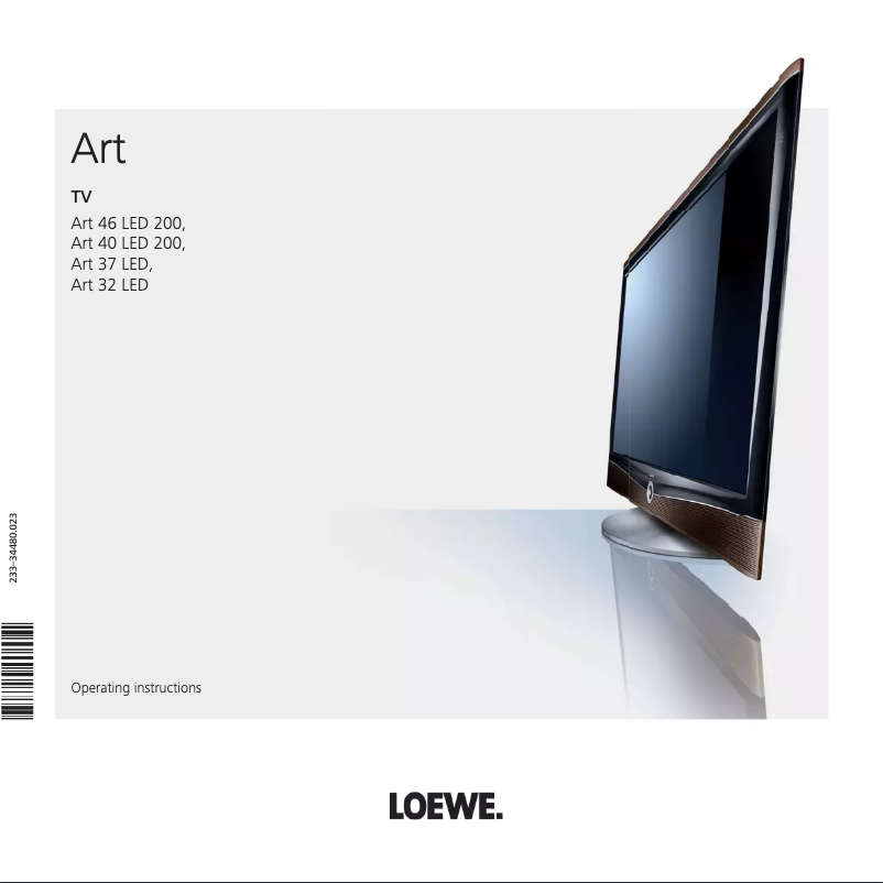 Page 1 de la notice Manuel utilisateur Loewe ART 37 LED