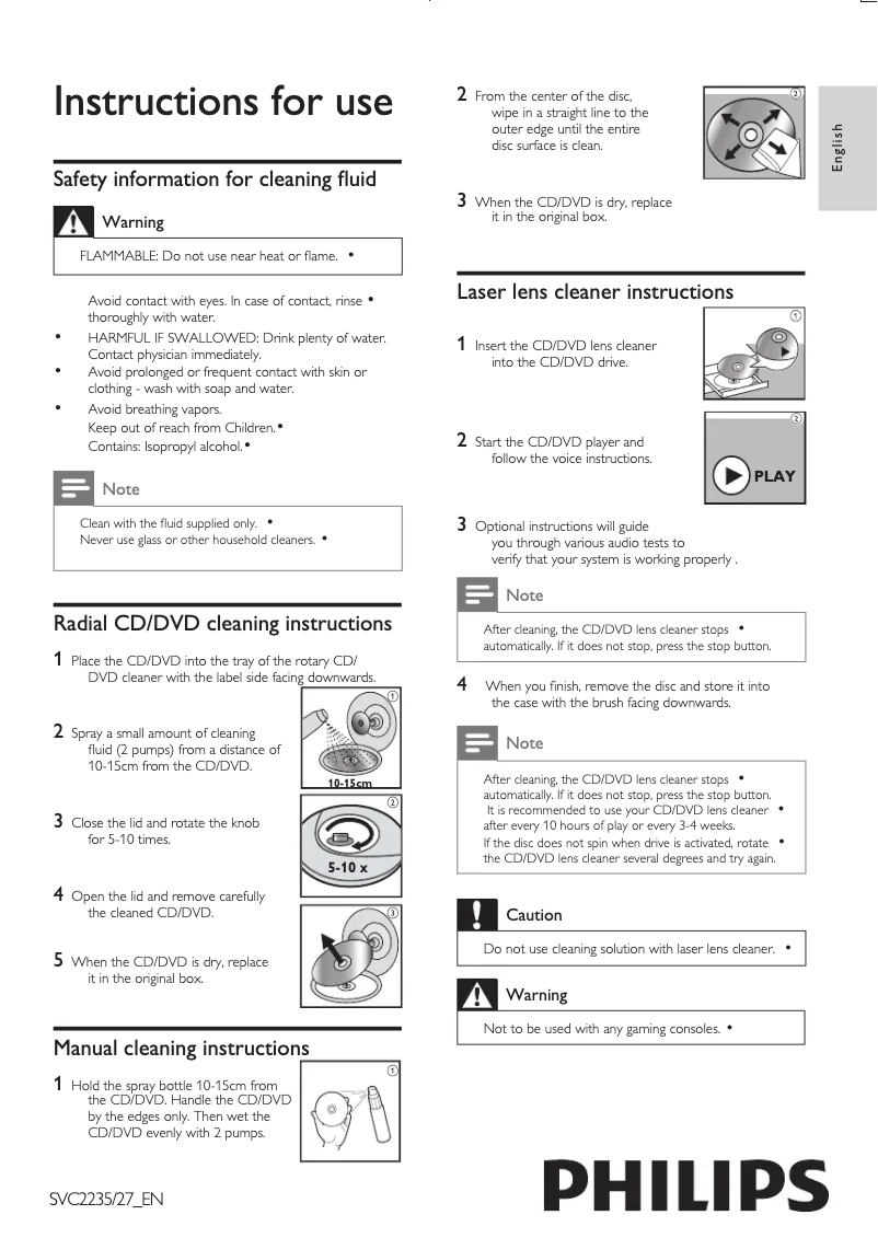 Image de la première page du manuel de l'appareil SVC2235