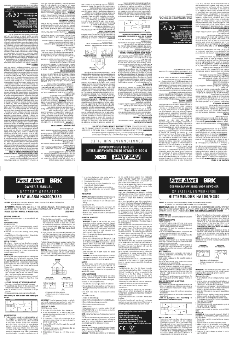 Image de la première page du manuel de l'appareil HA300