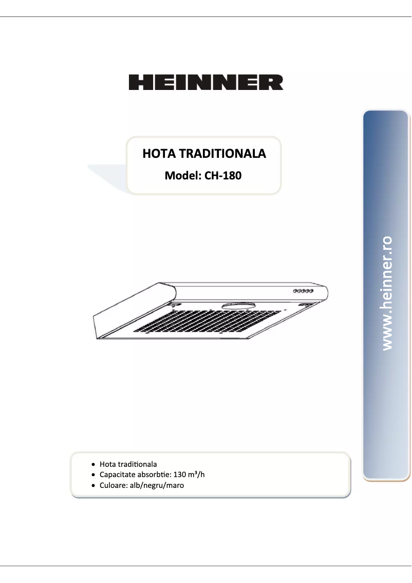 Página 1 del manual Manual de usuario Heinner CH-180