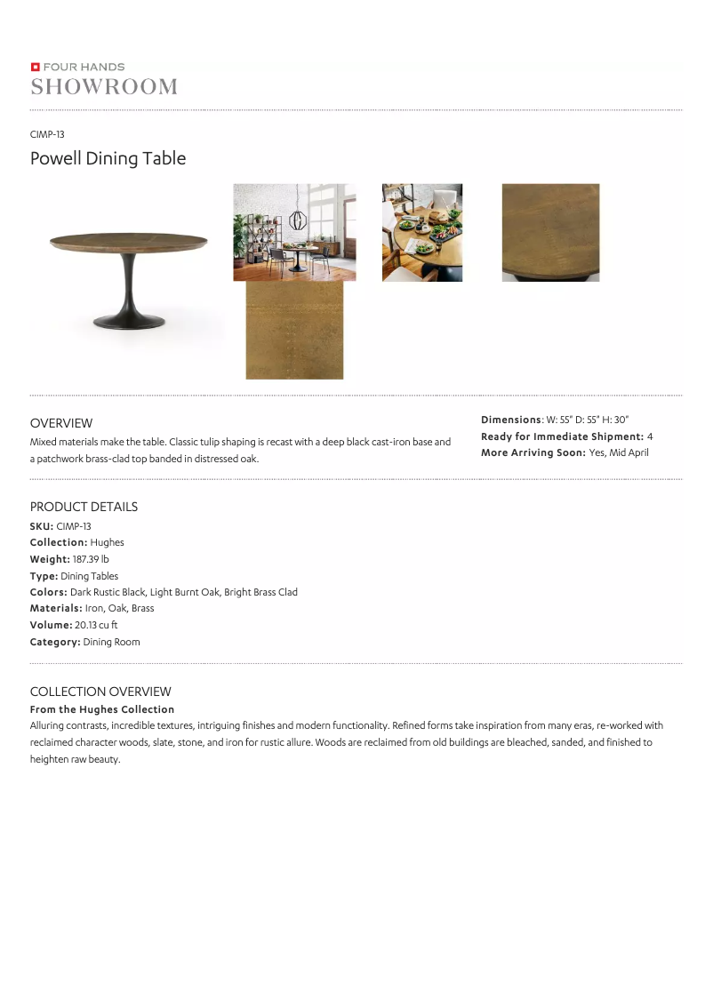 Page 1 de la notice Manuel utilisateur Four Hands CIMP-13