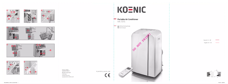 Page 1 de la notice Manuel utilisateur Koenic KAC 3231